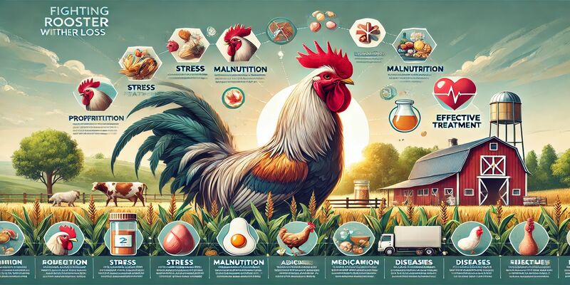 gà chơi bị xù lông